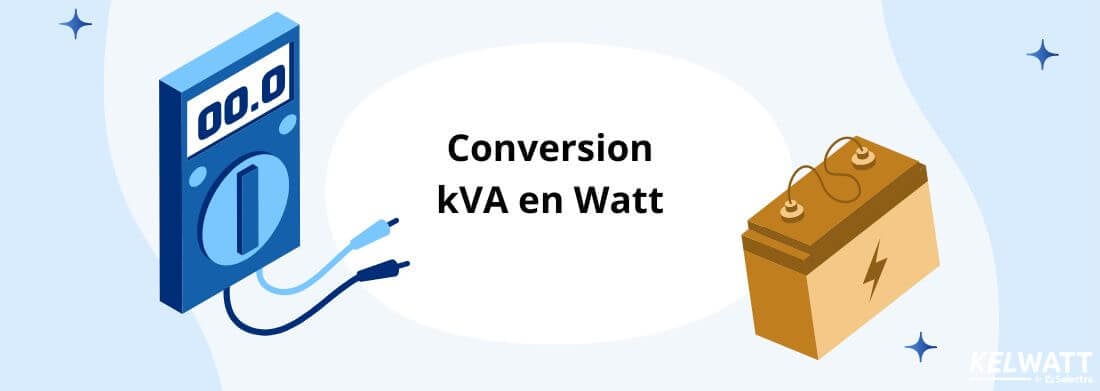 conversion kva en watt