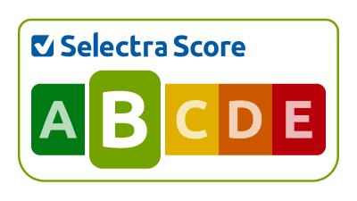 Selectra score B pour l'offre d'électricité Fixe 100% Verte et Française d'Elmy