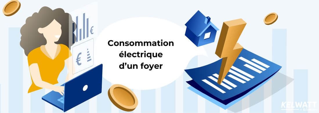 consommation moyenne électrique d'un foyer 