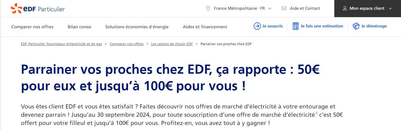 edf parrainage