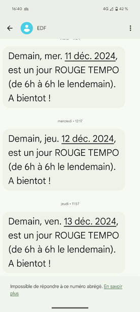 alerte tempo sms edf