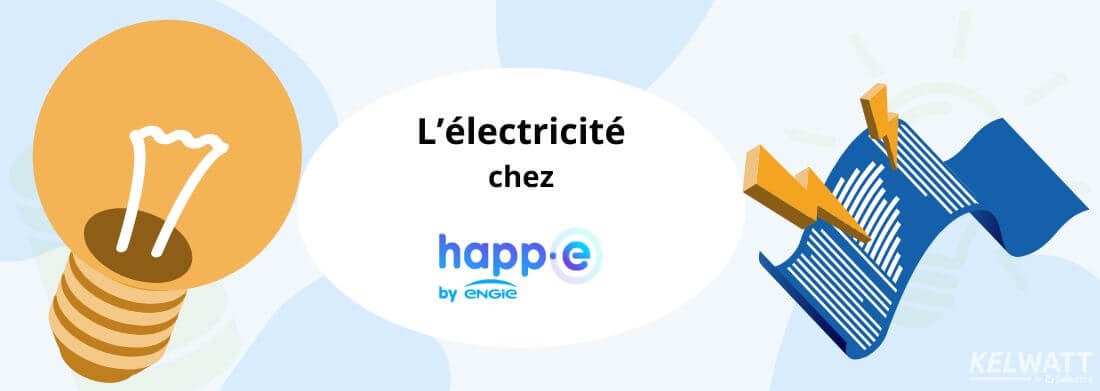 offre d'électricité Happ-e électricité fixe + Option Vertelec de Happ-e