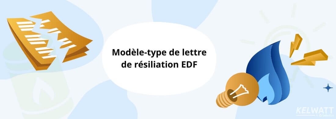 résiliation EDF lettre modèle type gratuit