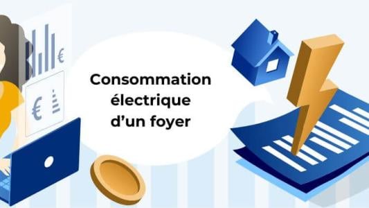 consommation moyenne électrique d'un foyer 