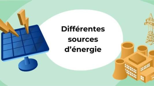 différentes sources d'énergie sur Terre