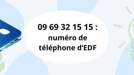 EDF 0969321515 numéro téléphone