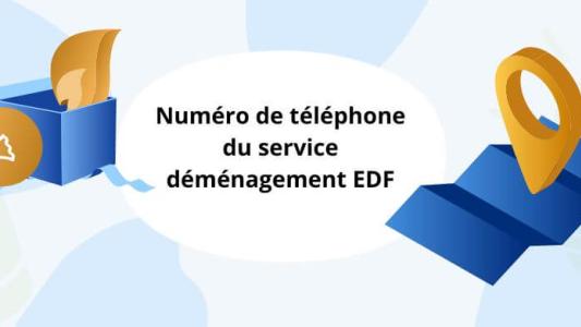 EDF déménagement numéro téléphone