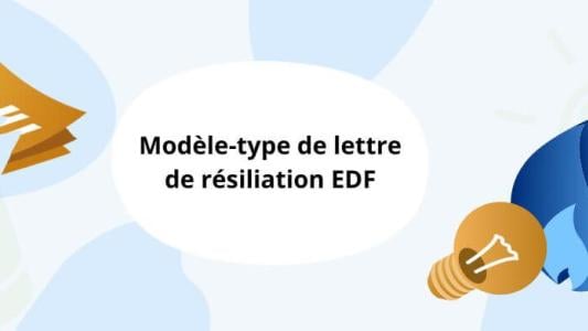 résiliation EDF lettre modèle type gratuit